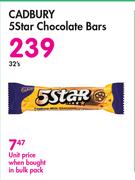 Cadbury 5 Star Chocolate Bars-32's