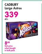 Cadbury Large Astros-40's