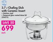 Bakers & Chefs 3.7Ltr Chafing Dish With Ceramic Insert-Each