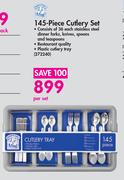 Bakers & Chefs 145 Piece Cutlery Set-Per Set