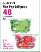 Beacon Fizz Pop Lollipops (All Variants)-40's