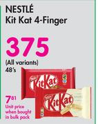 Nestle Kitkat 4 Finger (All Variants)-48's