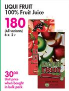 Liqui Fruit 100% Fruit Juice (All Variants)-6 x 2Ltr