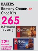Bakers Romany Creams Or Choc Kits (All Variants)-12 x 200g
