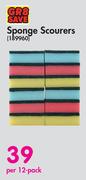 GR8 Save Sponge Scourers-Per 12 Pack
