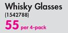 Alplas Whisky Glasses-Per 4 Pack