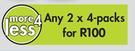 Alplas Whisky Glasses-Any For 2 x 4 Packs