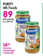 Purity 4th Foods (All Variants)-6 x 250ml