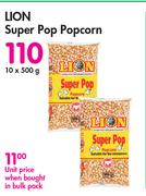 Lion Super Pop Popcorn-10 x 500g