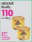 Nescafe Ricoffy-4 x 200g