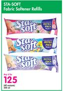 Sta Soft Fabric Softener Refills (All Variants)-For Any 6 x 500ml