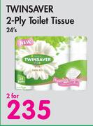 Twinsaver 2 Ply Toilet Tissue-For 2 x 24's