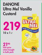 Danone Ultra Mel Vanilla Custard-10 x 1Ltr