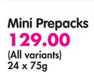 Beacon Mini Prepacks(All Variants)-24 x 75g