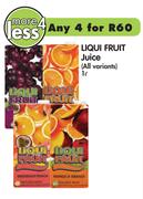 Liqui Fruit Juice(All Variants)-4 x 1Ltr