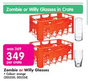 Zombie Or Willy Glasses In Crate-Per Crate