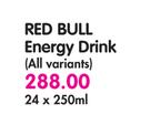 Red Bull Energy Drink(All variants)-24x250ml