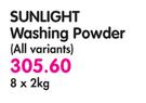  Sunlight Washing Powder(All Variants)-8x2kg