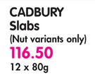 Cadbury Slabs-12x80g