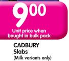 Cadbury Slabs(Milk)-80g