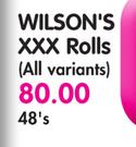 Wilson's XXX Rolls(All Variants)-48's