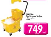  Spectra 36ltr Wringer Yellow Trolley Each