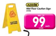  Addis Wet Floor Caution Sign Each