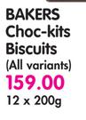 Bakers Choc Kits Biscuits(All Variants)-12x200g