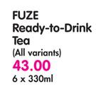 Fuze Ready-To-Drink Tea(All Variants)-6x330ml