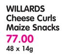 Willards Cheese Curls Maize Snacks-48x14g