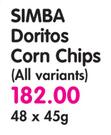 Simba Doritos Corn Chips(All variants)-48x45g
