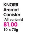  Knorr Aromat Canister(All Variants)-10x75g