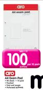 Aro A4 Exam pad-Per 10 Pack