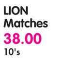 Lion Matches-10 Packs