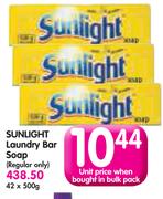 Sunlight Laundry Bar Soap (Regular Only)-42 x 500g