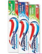 Aquafresh Toothpaste(Fresh & Mild, Herbal, Mild Mint Or Musk)-12x100ml