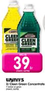Wynn's 2L Cleen Green Concentrate