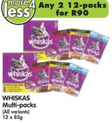 Whiskas Multi-Packs(All Variants)-2x12x85g