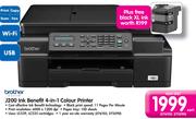 Brother J200 Ink Benefit 4-In-1 Colour Printer