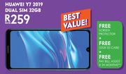 Huawei Y7 2019 Dual Sim 32GB-On Pinnacle 2GB Top Up
