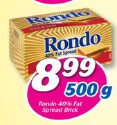 Rondo 40% Fat Spread Brick-500g
