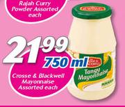 Crosse & Blackwell Mayonnaise-750ml Each