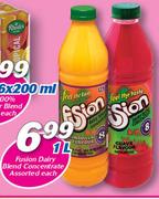 Fusion Dairy Blend Concentrate-1Ltr Each