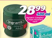 Ingram's Camphor Cream-500ml Each