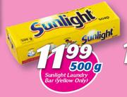 Sunlight Laundry Bar (Yellow Only)-500g