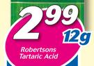 Robertsons Tartaric Acid-12g