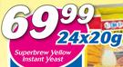 Superbrew Yellow Instant Yeast-24 x 20g