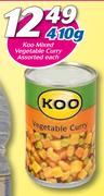 Koo Mixed Vegetable Curry Assorted-410g Each