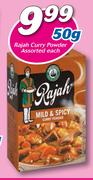 Rajah Curry Powder Assorted-50g Each