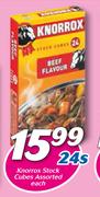 Knorrox Stock Cubes Assorted-24s Each